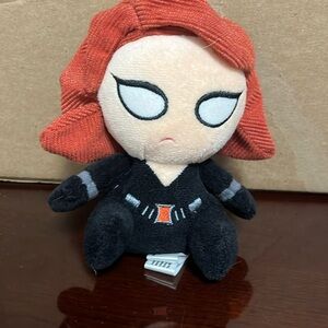 Plush black widow- 3in